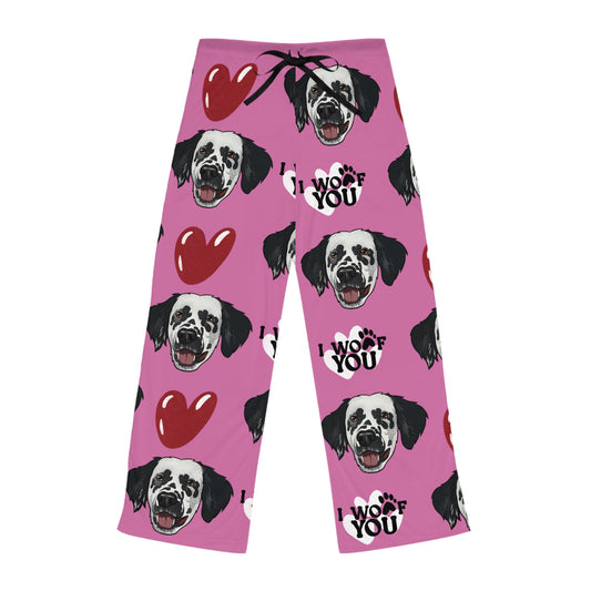 I Woof You custom pet PJs pants