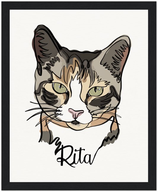 1 Pet One line Portrait