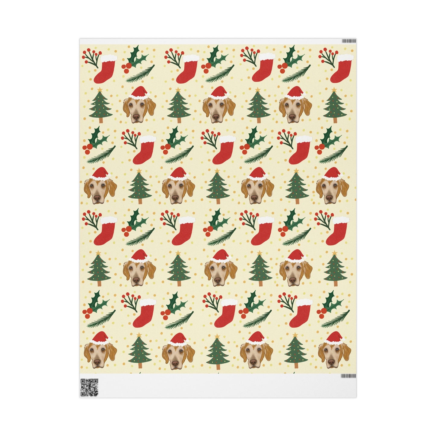 1 Paw-liday Wrapping Paper — Festive Trees, Stockings & PetFaces