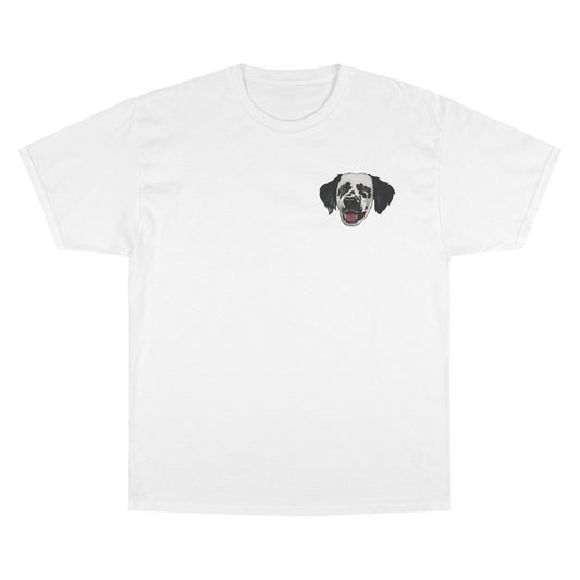 I Woof You Dog Graphic T-Shirt — Cute Paw Print Valentine Tee
