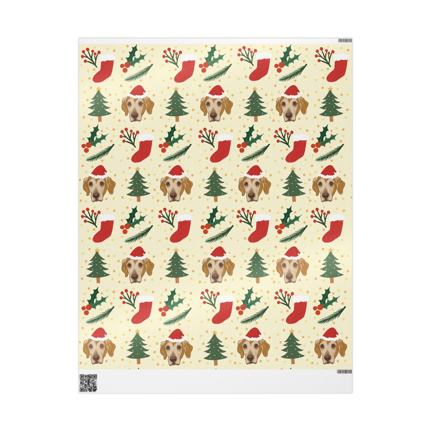1 Paw-liday Wrapping Paper — Festive Trees, Stockings & PetFaces