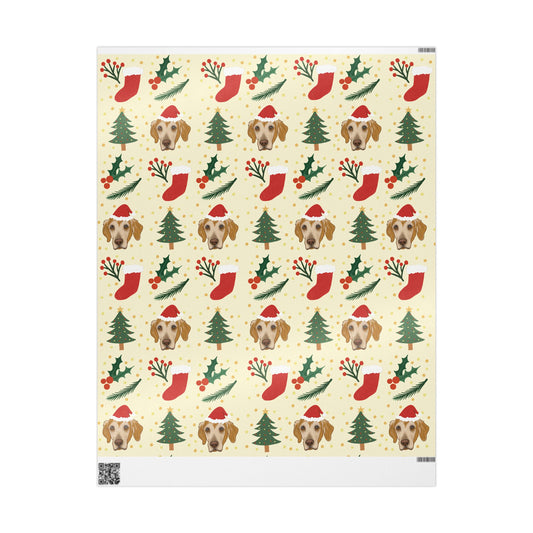 1 Paw-liday Wrapping Paper — Festive Trees, Stockings & PetFaces