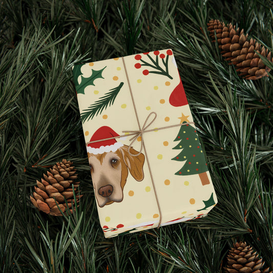 1 Paw-liday Wrapping Paper — Festive Trees, Stockings & PetFaces