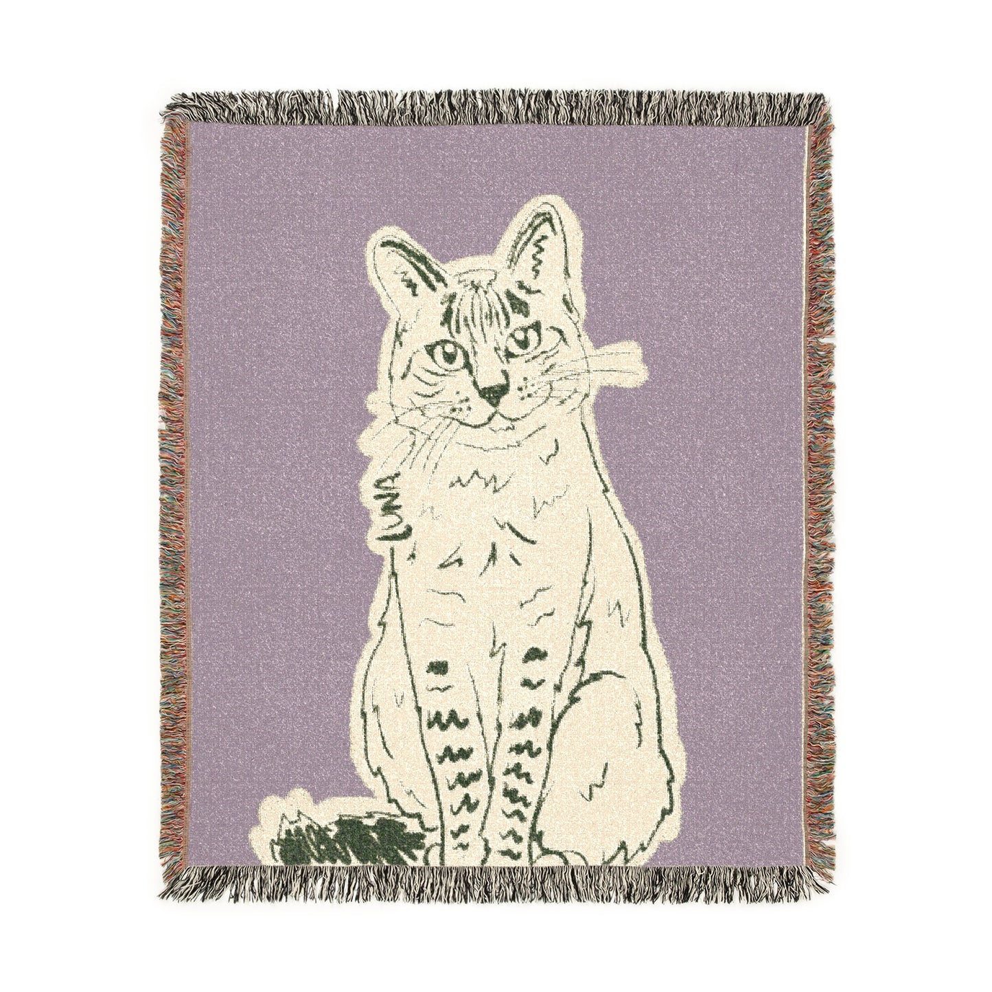 Aesthetic Colors Woven Blanket