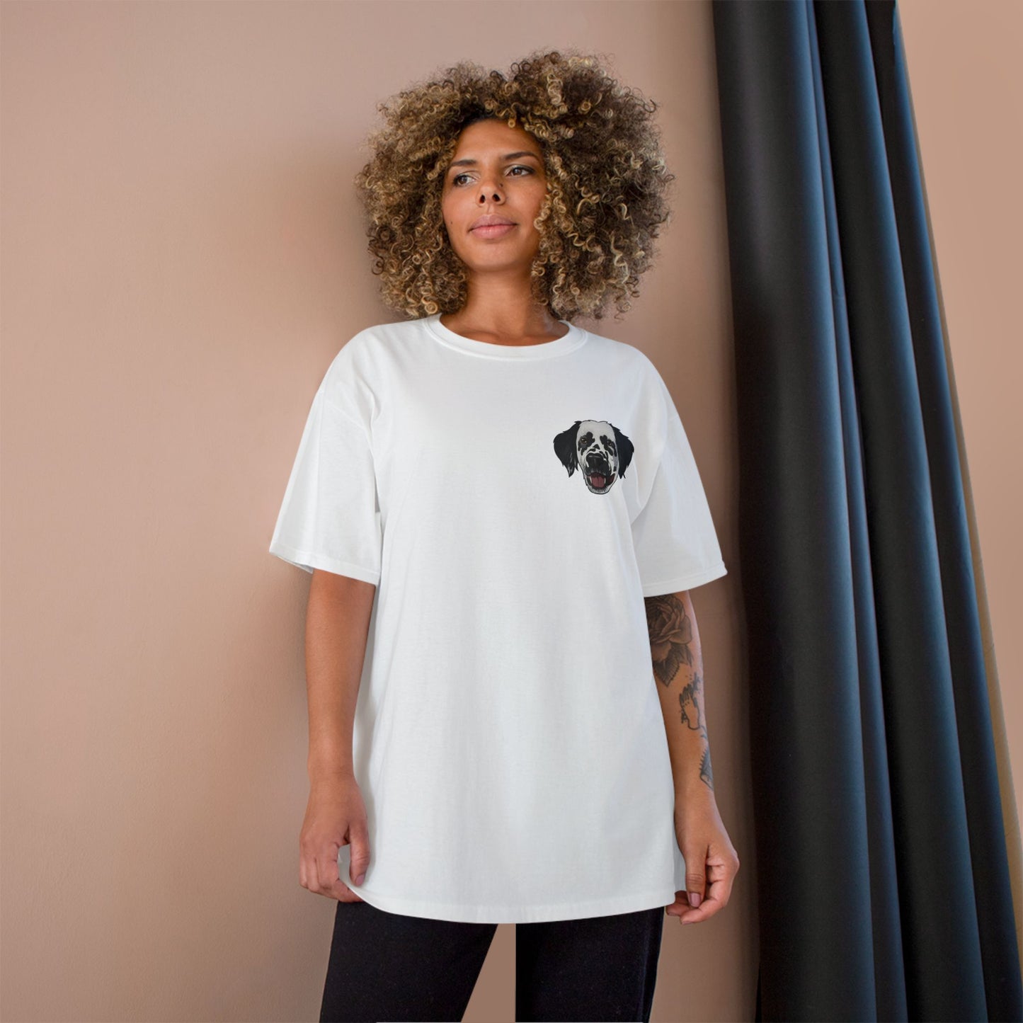 I Woof You Dog Graphic T-Shirt — Cute Paw Print Valentine Tee