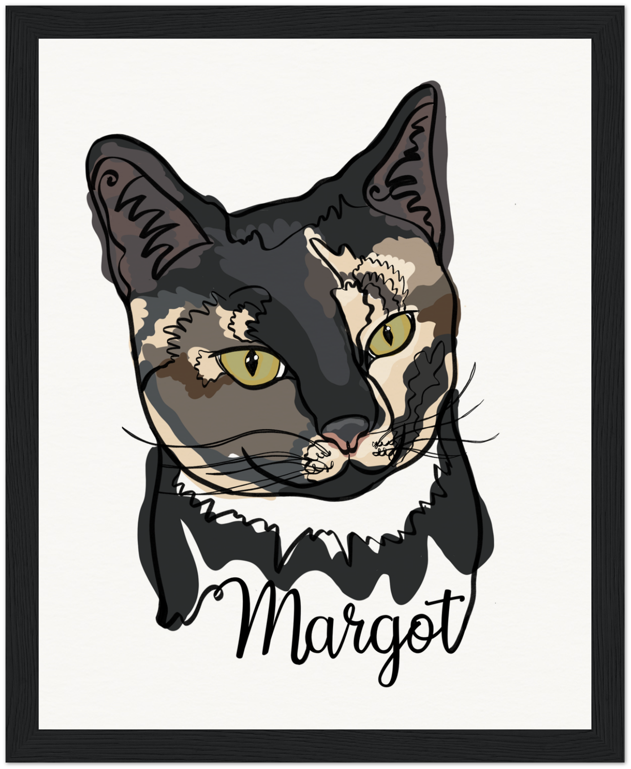 1 Pet One line Portrait