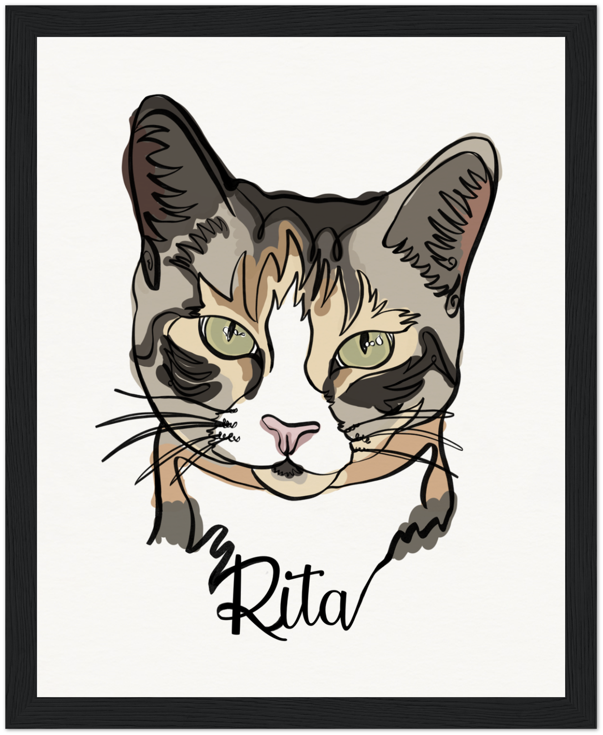 1 Pet One line Portrait