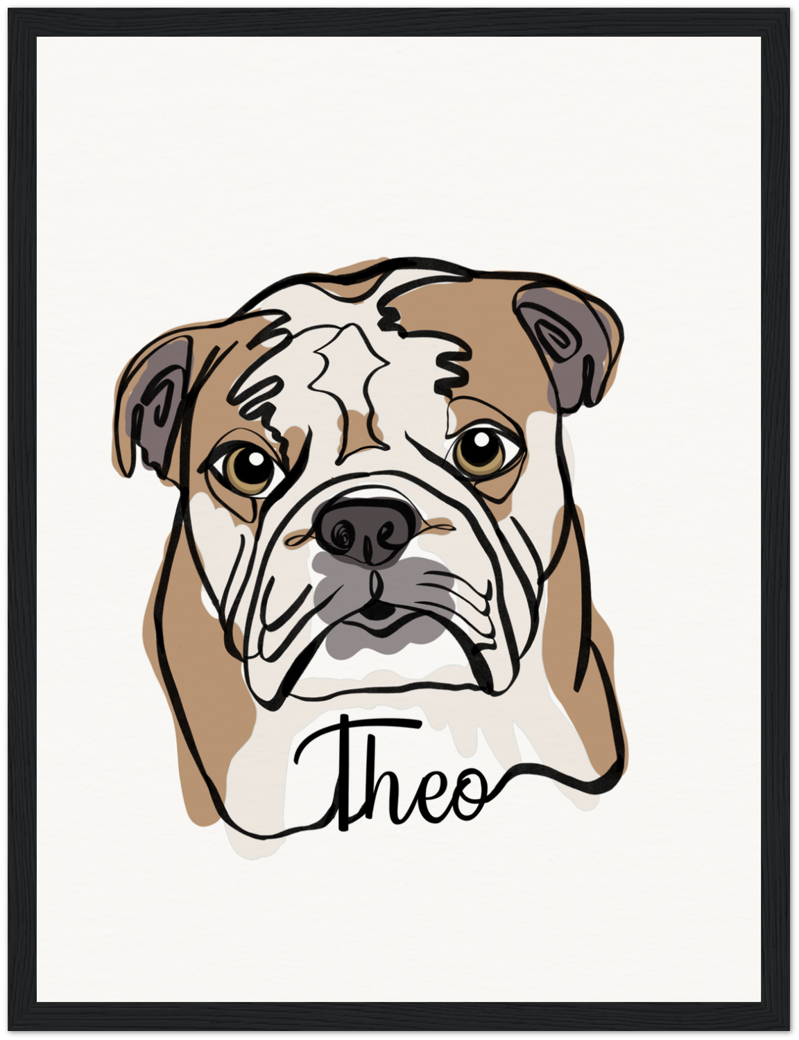 1 Pet One line Portrait